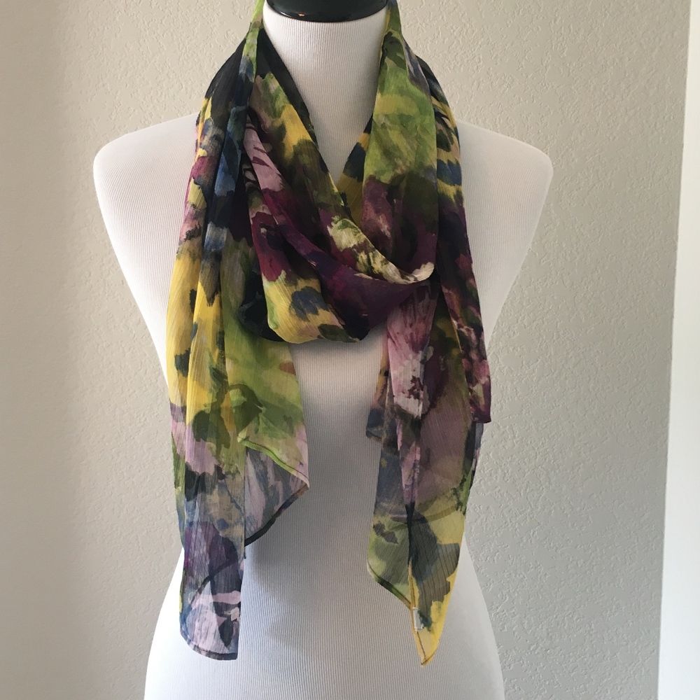 Watercolor Abstract Scarf