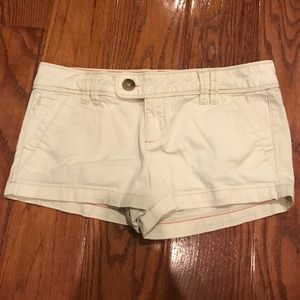 American Eagle Off White Shorts