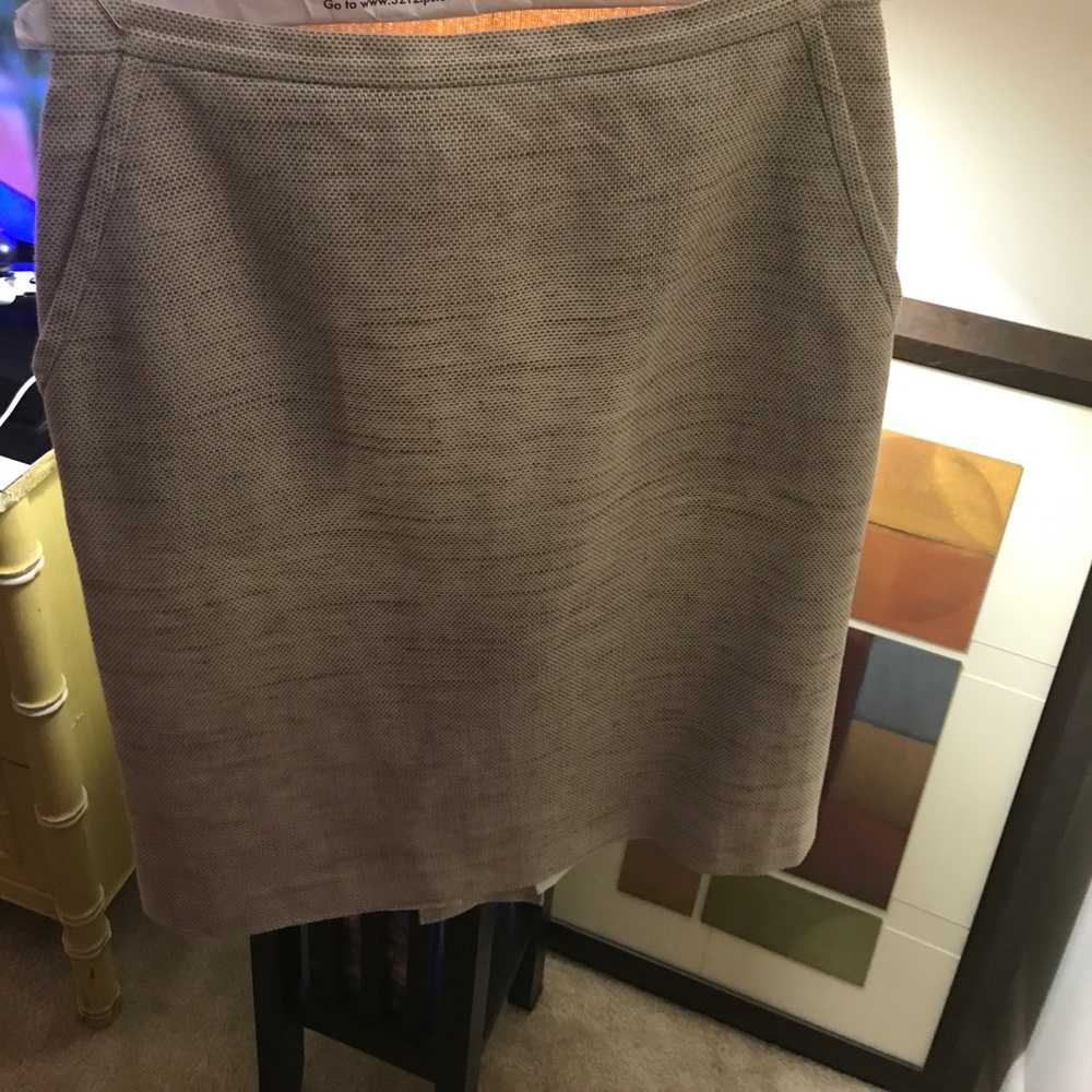 Anne Klein Tan Pencil Skirt