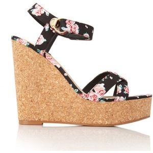 Floral Cork Wedges