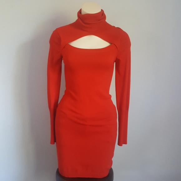 HEART Dresses & Skirts - Peekaboo Turtleneck Bodycon Dress