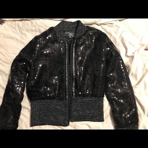 Platinum Plush Sequence Jacket