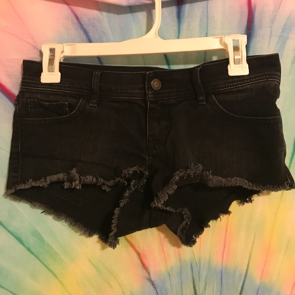 Hollister Black Denim Shorts