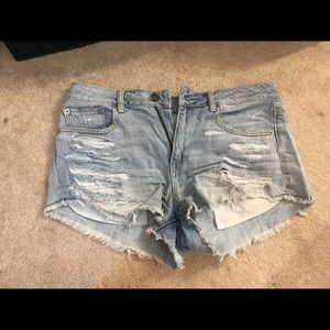 american eagle hi rise festival shorts
