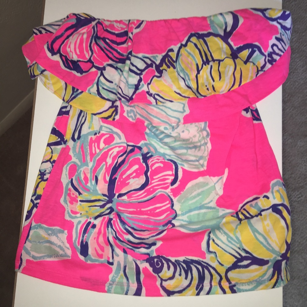 Lilly Pulitzer strapless top