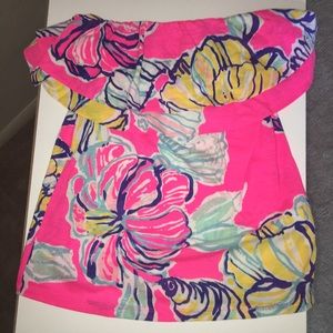 Lilly Pulitzer strapless top