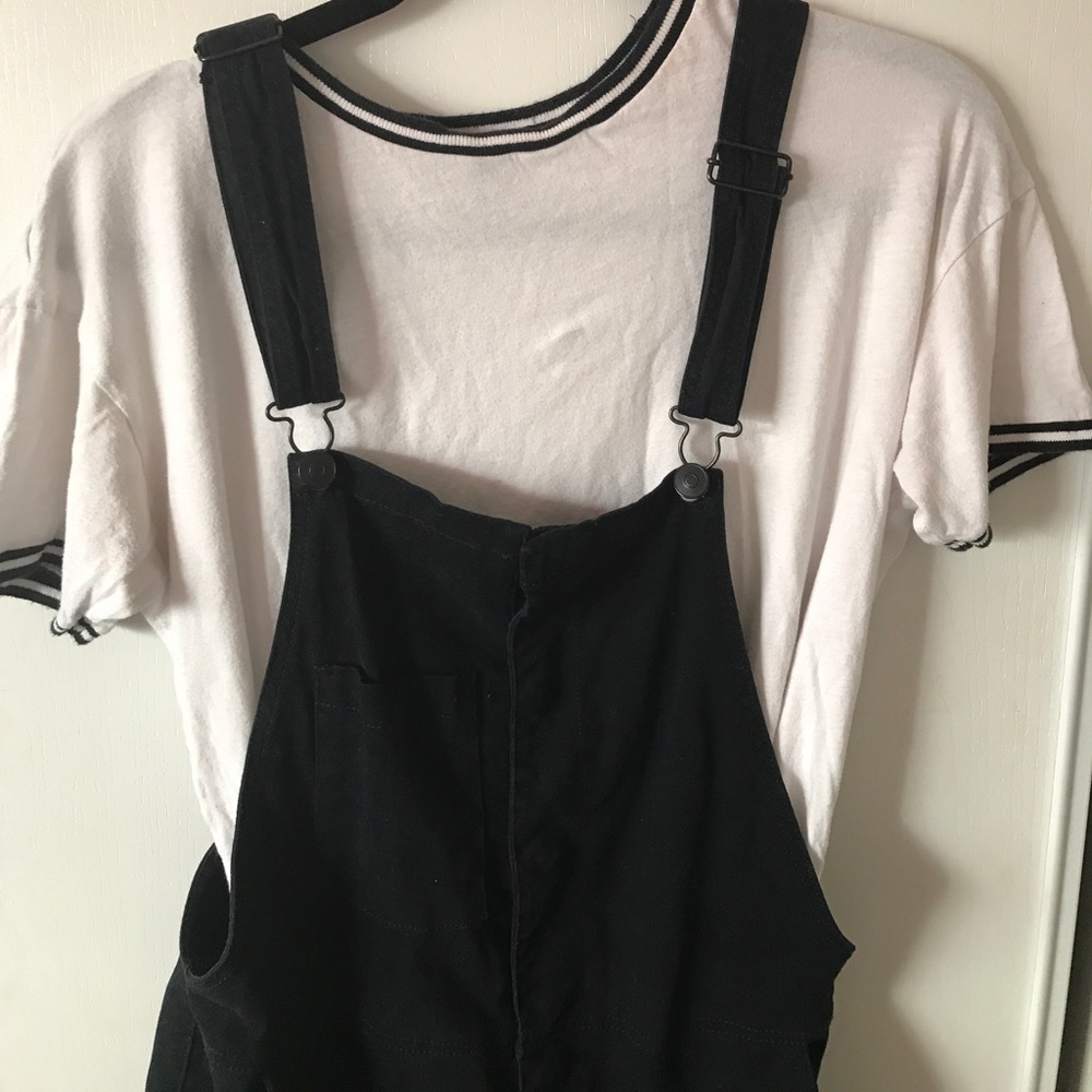 Black overalls