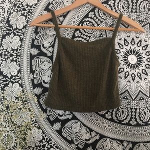 Green Crop Top 💗 NEVER WORN