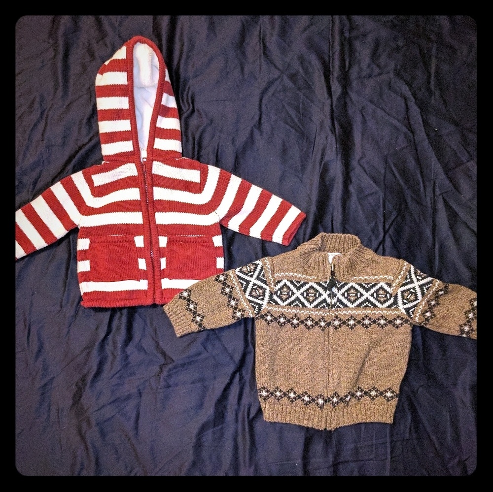 Lot of 2 Boys Sweaters