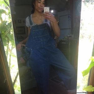 90's oversized overalls