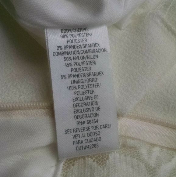 Lovely Lace Accent White Dress - Picture 2 of 8