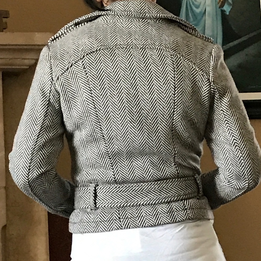 Woven jacket.