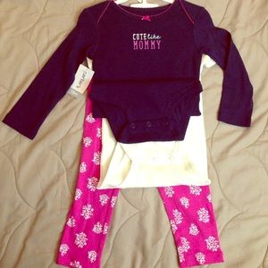 New With Tags! Cute🦉 3 piece set, 18m