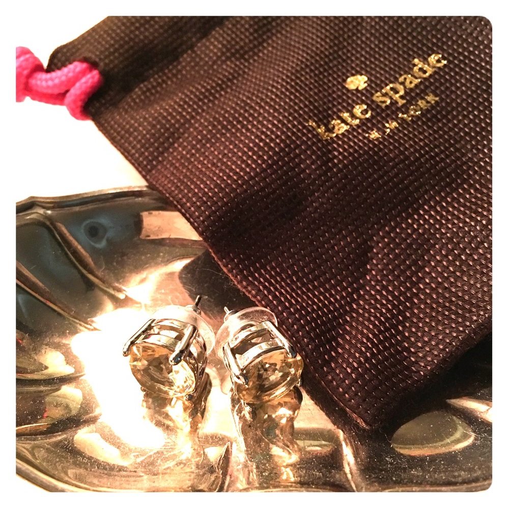 SALE Kate Spade Gumdrop Earrings Light Gold
