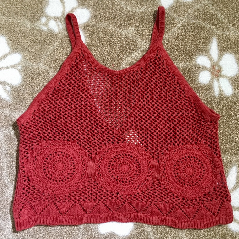 LA HEARTS CROPPED KNIT TANK/ NWOT