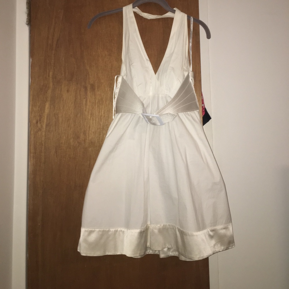 White halter Bebe dress