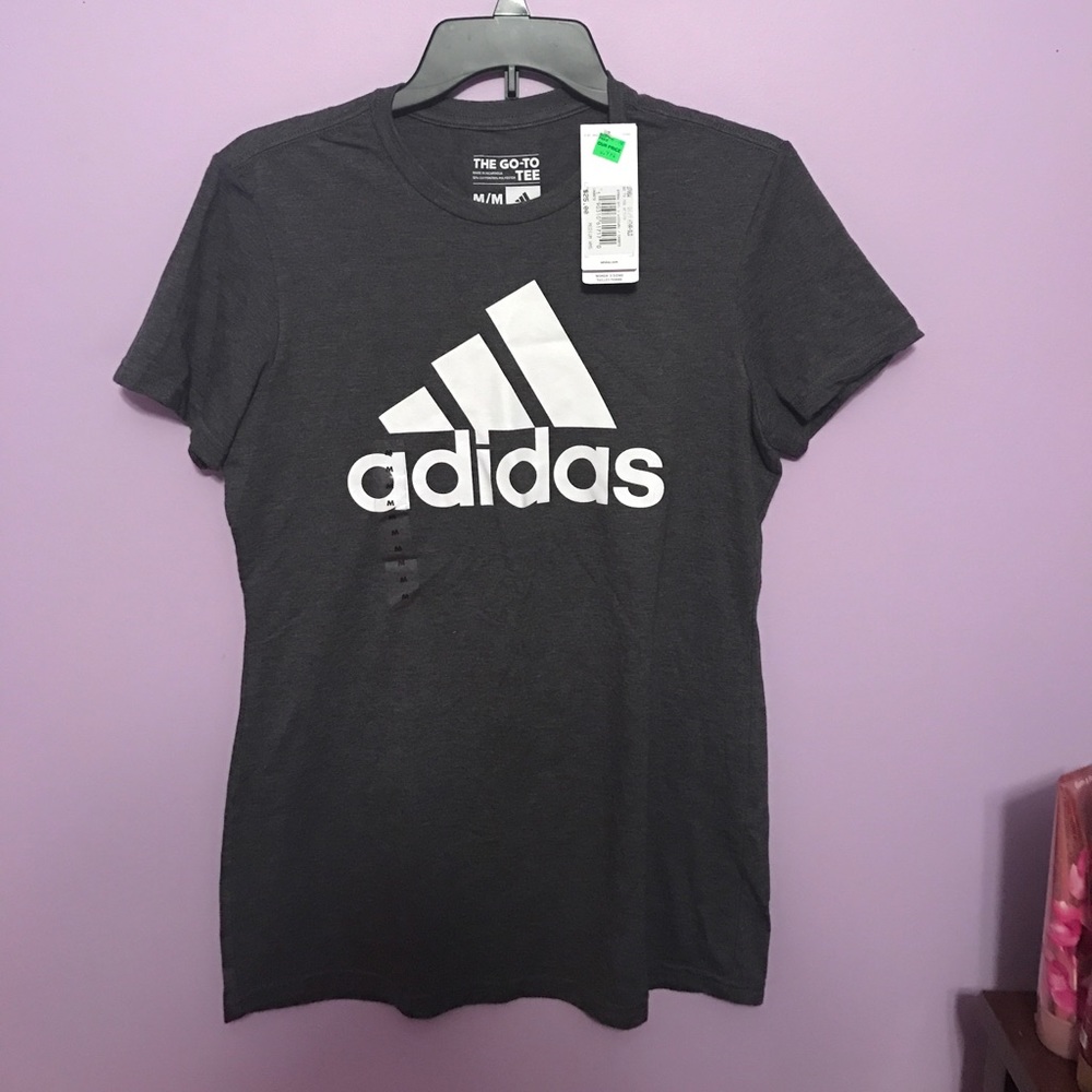 NWT Adidas women's gray tee shirt
