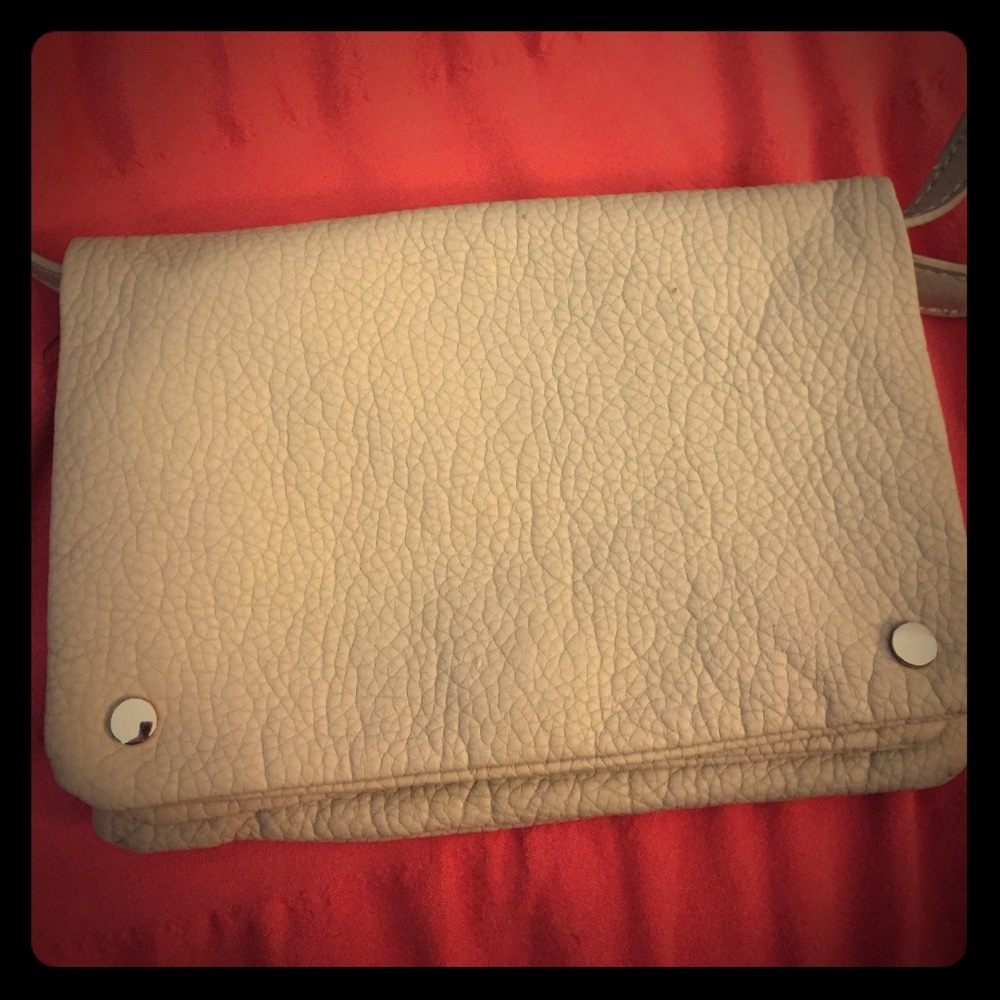 Grey & Tan Purse/Clutch (Detachable straps)
