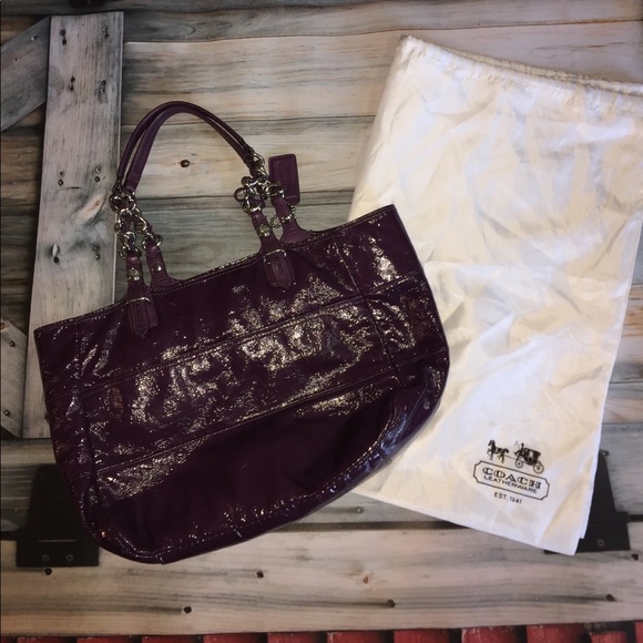 Coach Patent Leather 'Tribeca' East/West Tot SOLD - Picture 7 of 7