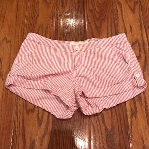 Abercrombie & Fitch Seersucker Pink Shorts