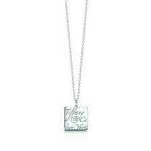 Tiffany Notes Small Square Pendant