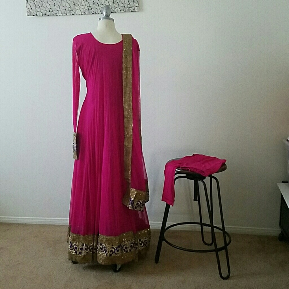 Indian Bollywood Anarkali evening gown - Picture 5 of 5