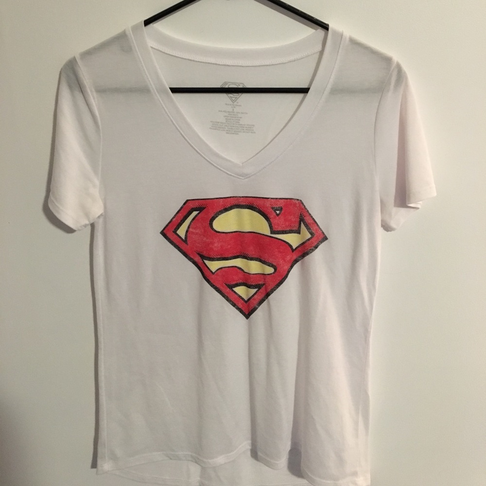 white superman shirt