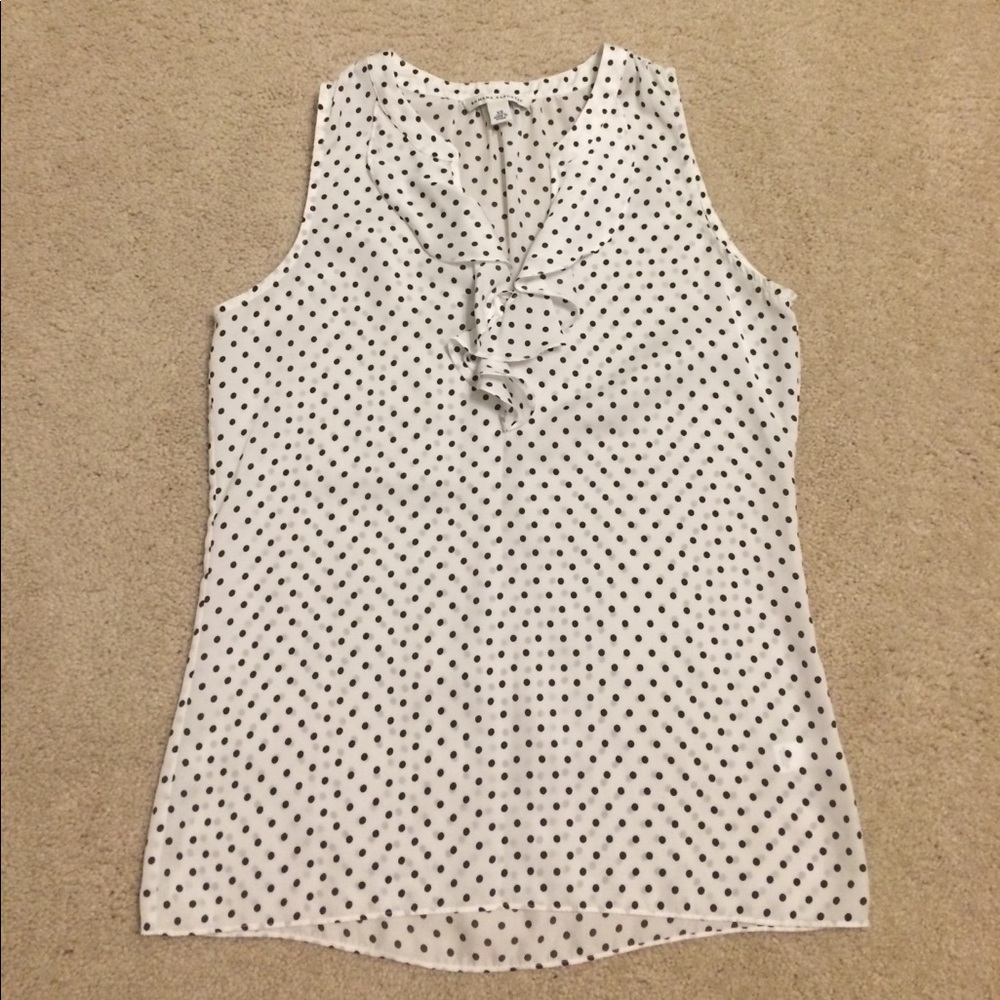 Banana Republic ruffled front tank top XS