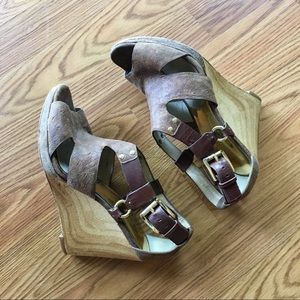 Michael Kors Leather Wedges