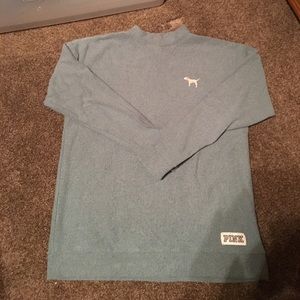 PINK mock neck sweatshirt