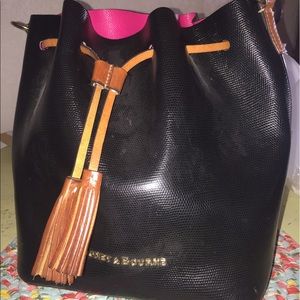 D&B Black Leather purse