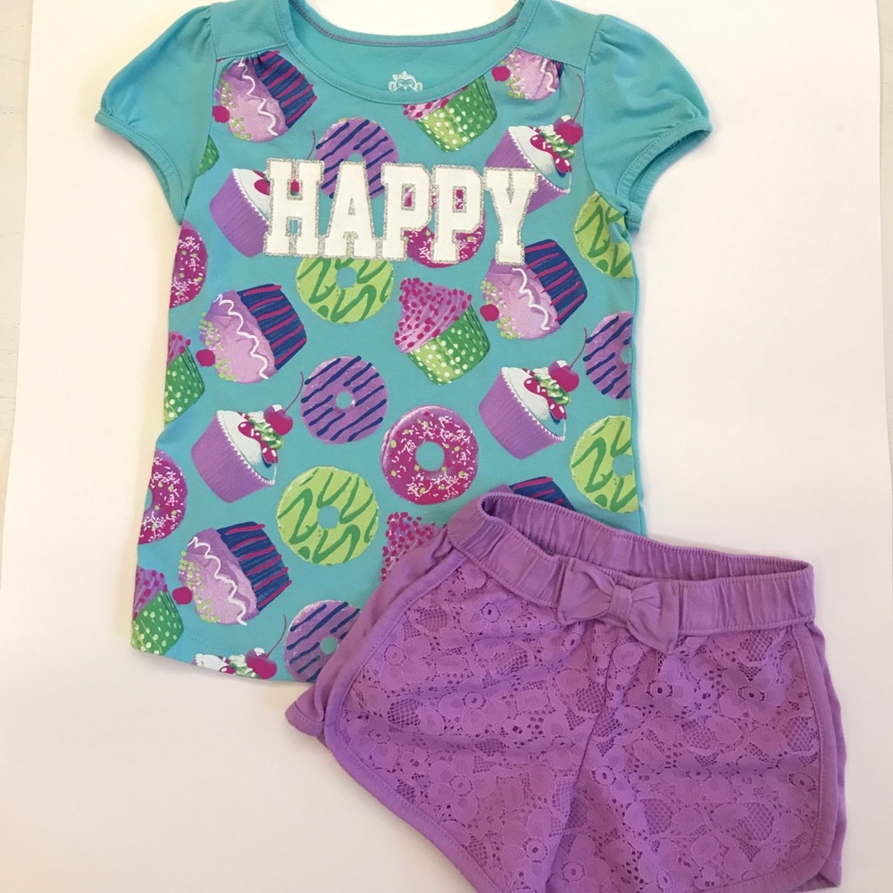 SOLD-EUC Girls Shirt/Shorts