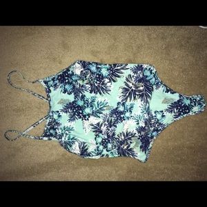 Some days lovin bright blue bathing suit