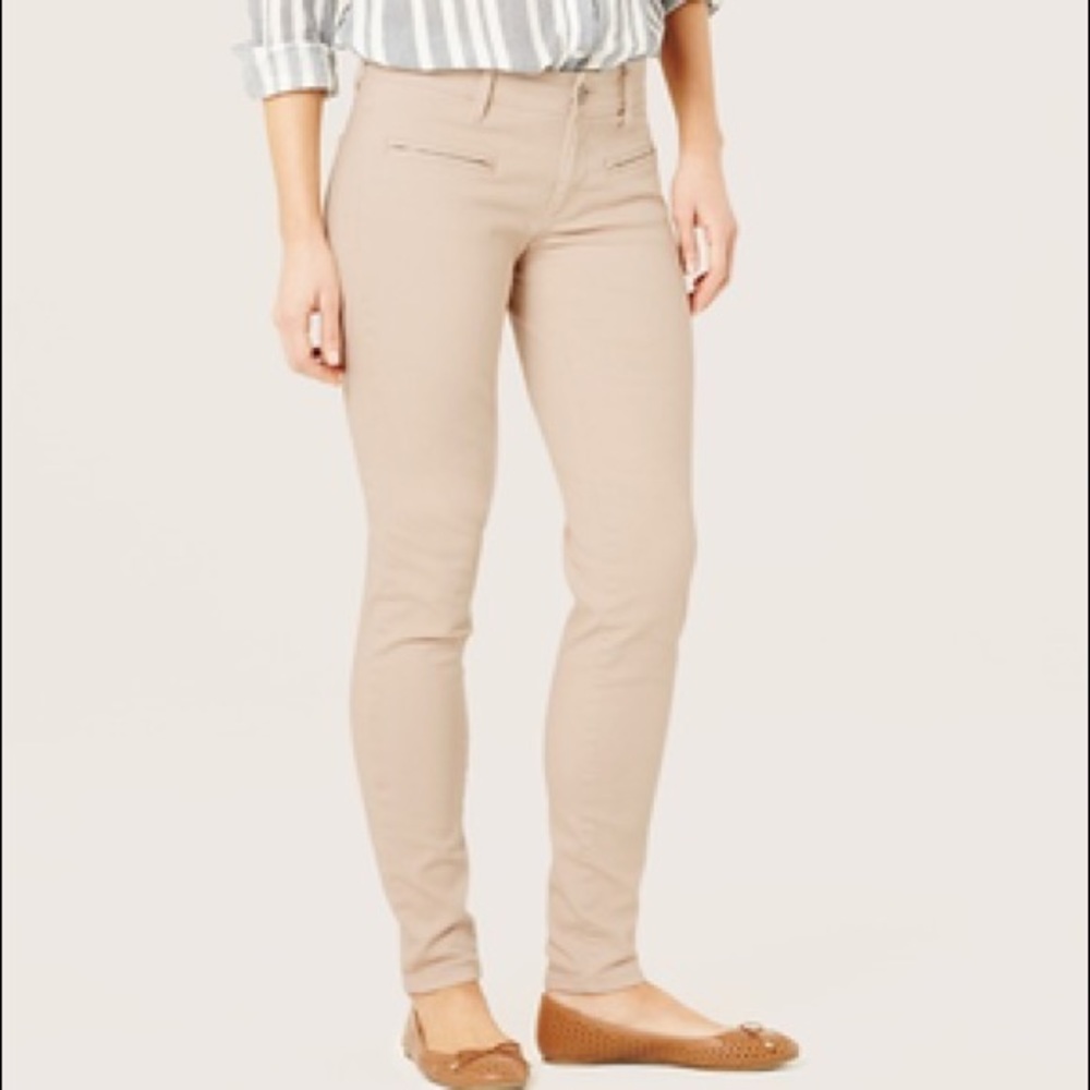 Khaki / Cream / Beige / Tan Skinny Fit Jeans