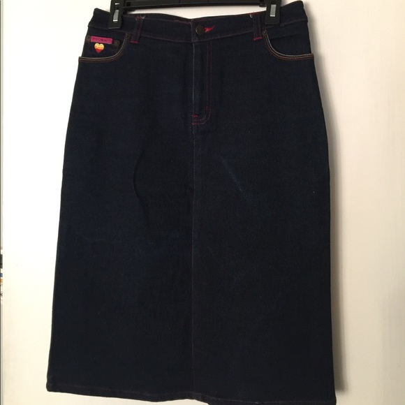 Betsy Johnson Jeans, Jean pencil skirt - Picture 1 of 5