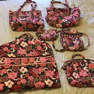 Ultimate Vera Bradley travel set, pink mod flowers
