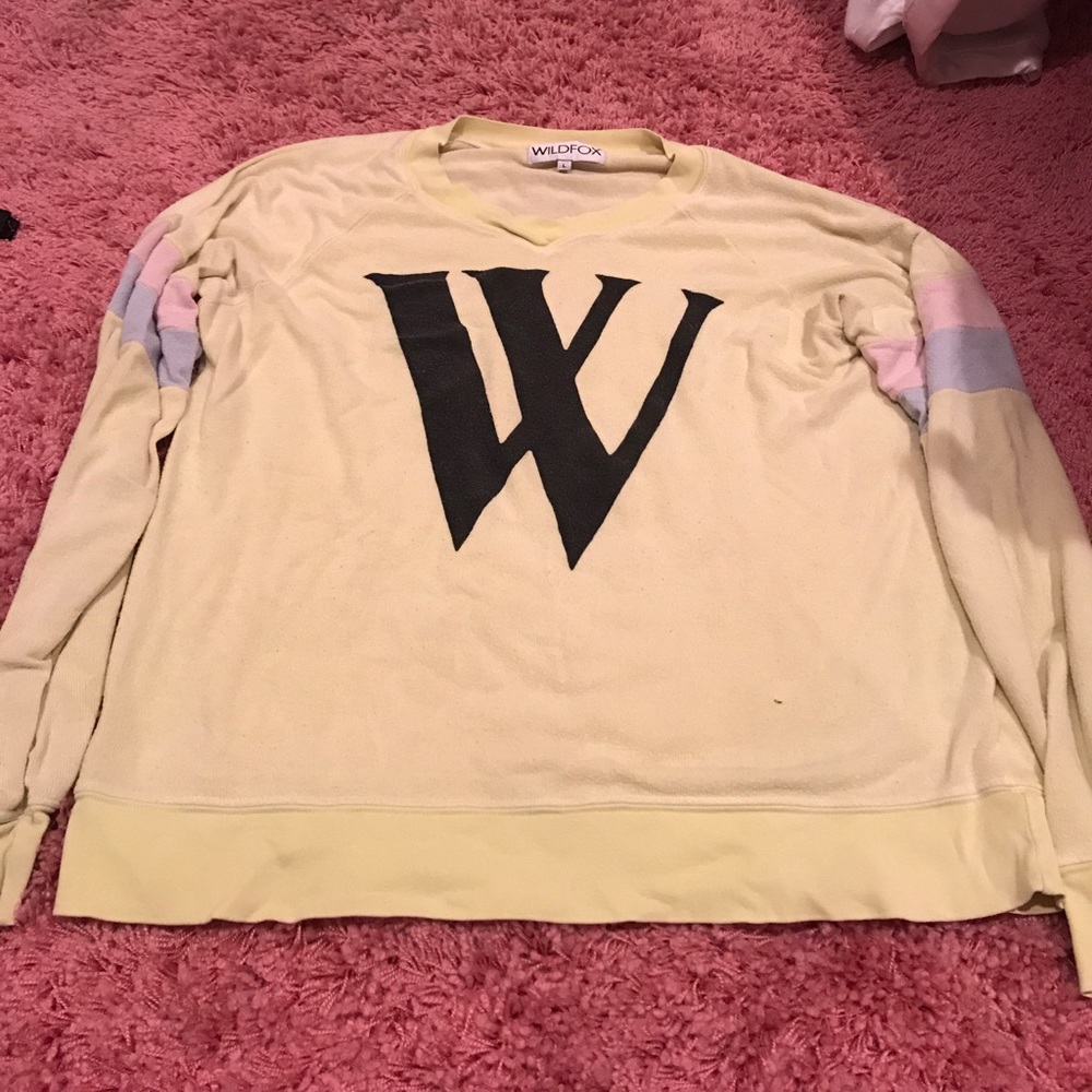 wildfox yellow long sleeve