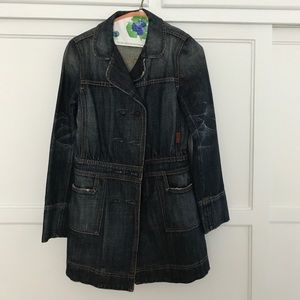 7 For All Mankind mid length jean jacket