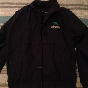 Navy Blue Aquarium of the Pacific Windbreaker