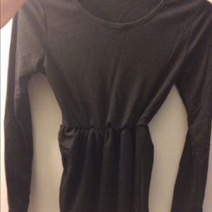 ROMWE Longsleeve Black Babydoll Dress