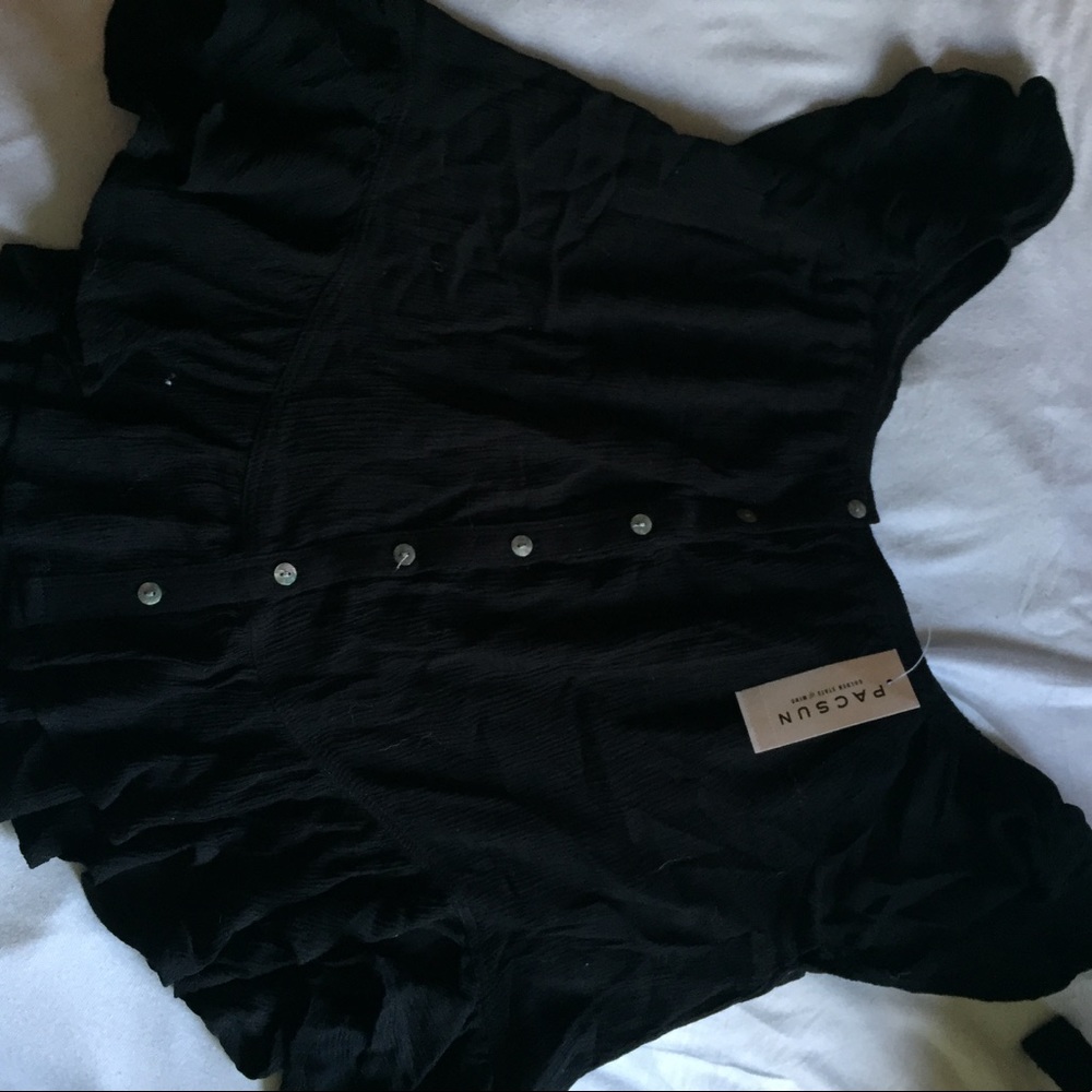 Black Button Down Blouse