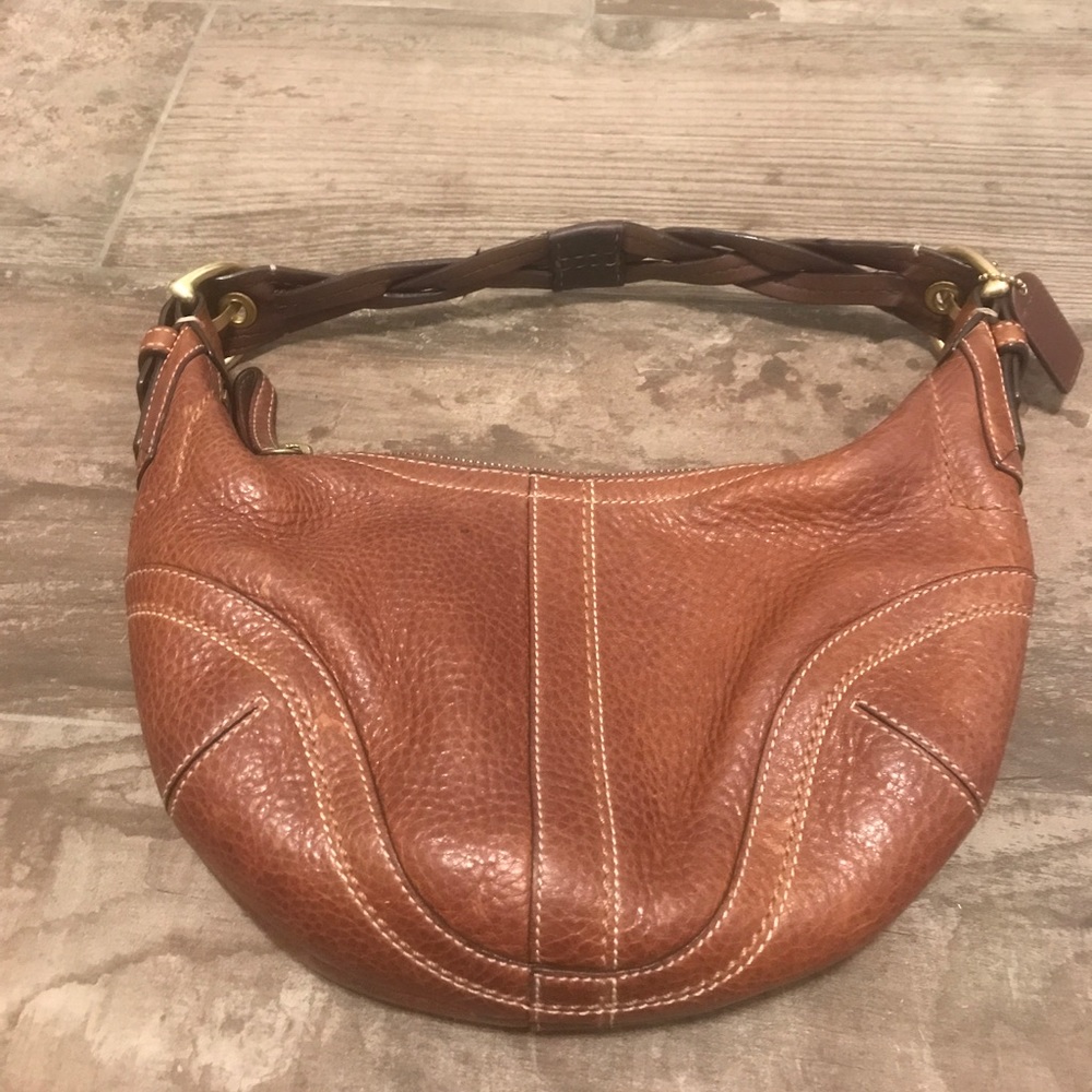 Authentic coach brown leather purse