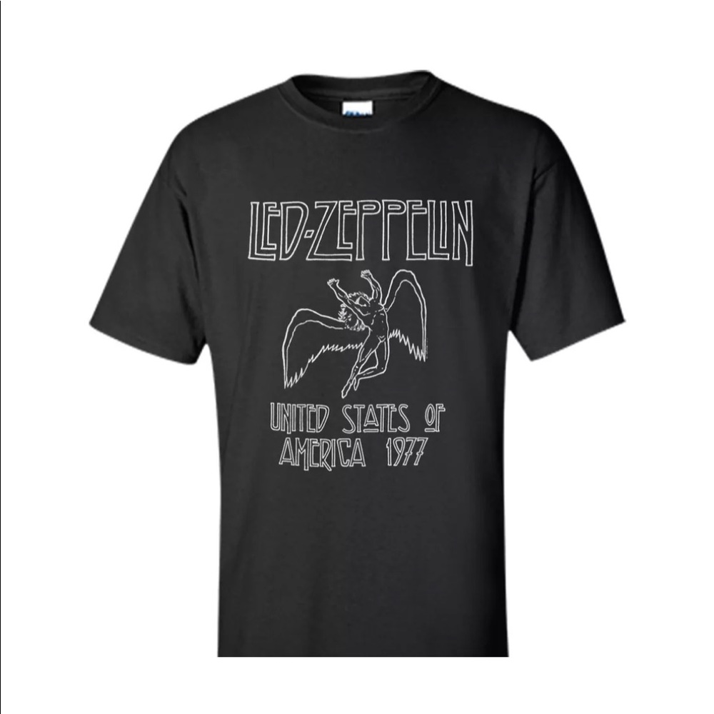 Led Zeppelin 1977 American tour t shirt