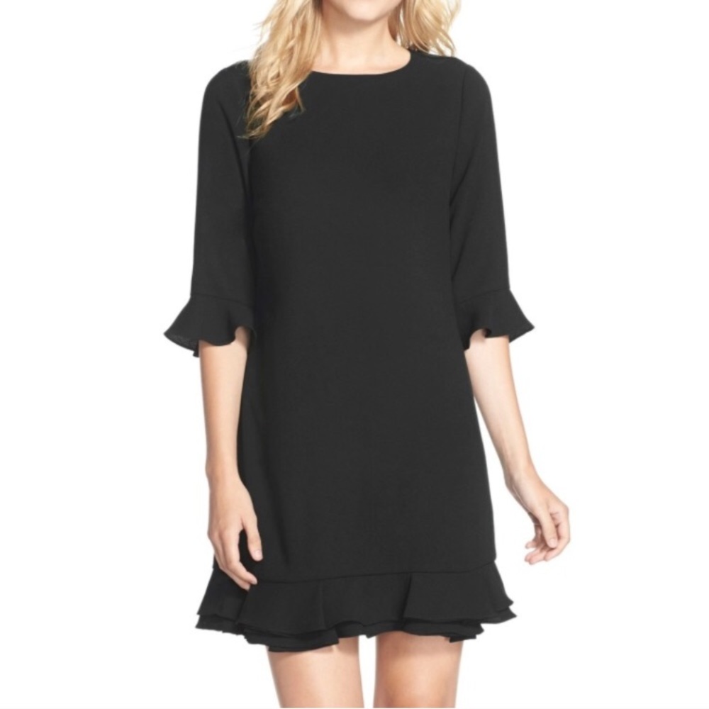 Kate Spade Flouncy Dress black