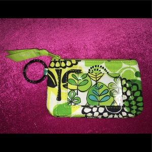 Vera Bradley Lime Green ID Case