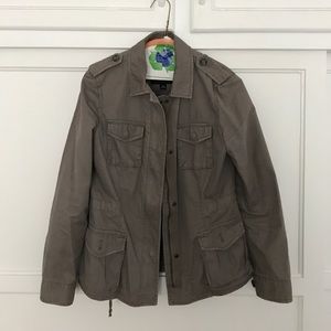 Banana Republic Grey Military Jacket