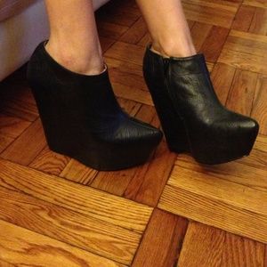 Jeffrey Campbell Black Wedges