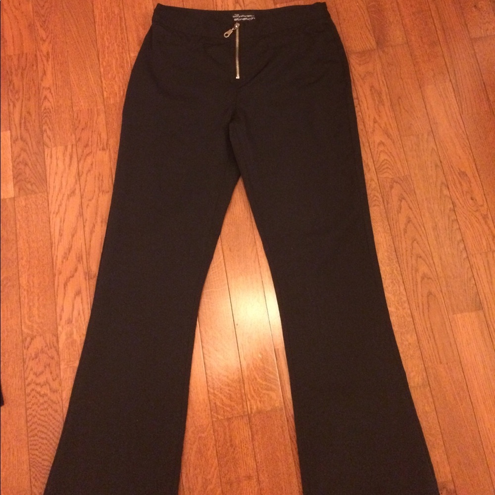 Stretchy black slacks