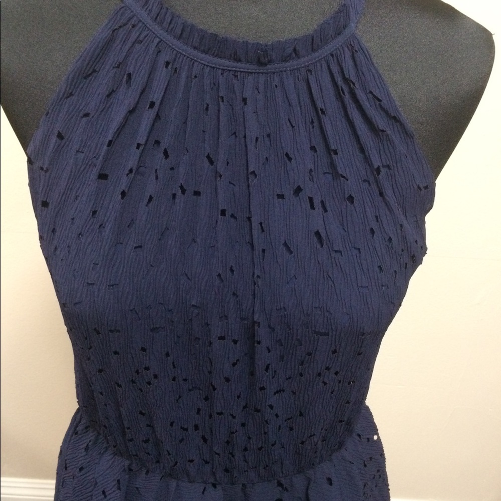 *SOLD* Greylin navy blue sleeveless dress NWOT - Picture 2 of 6
