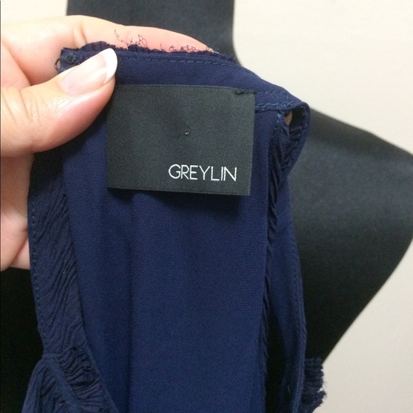 *SOLD* Greylin navy blue sleeveless dress NWOT - Picture 6 of 6